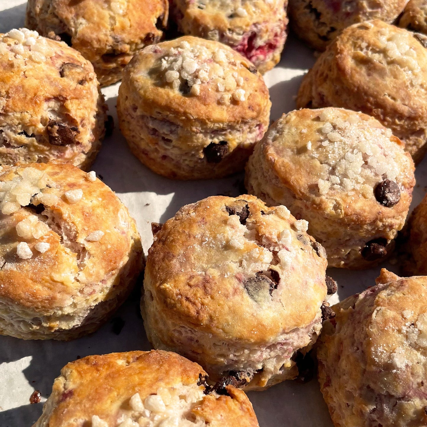Raspberry Dark Chocolate Scones (Ready to Bake)