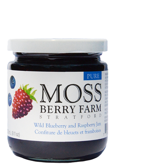 Moss Berry Farm Wild Blueberry Raspberry Jam
